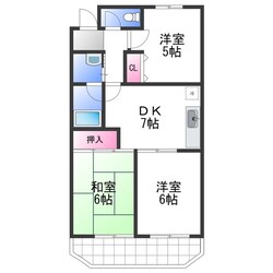 ヴィーヴル松浪の物件間取画像